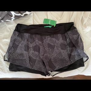 NWT Workout Shorts w/ Liners & Cell Phone Pocket